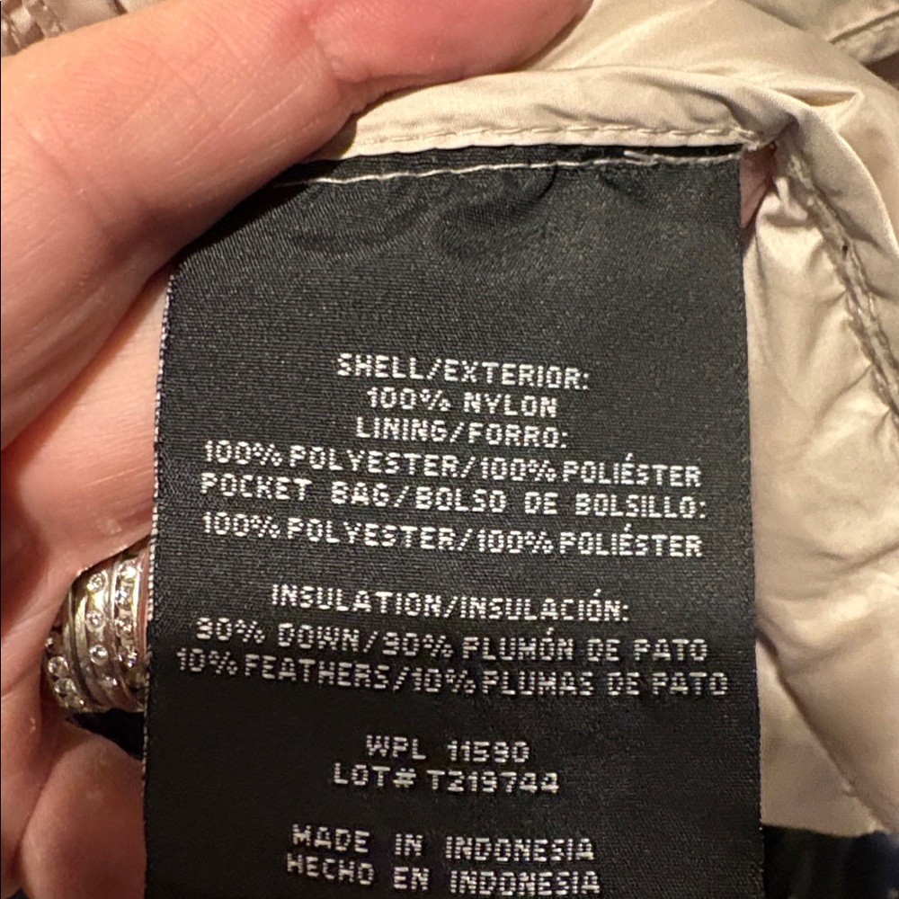 32 Degrees Women's down Light Tan Puffer Jacket - Picture 7 of 7